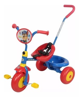 Foto 1 | Foto 1 | Triciclo Infantil Para Niños Paw Patrol Toy Mark Color Azul Con Canasto Y Barra De Empuje