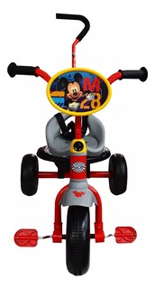 Foto 2 | Foto 2 | Triciclo Intantil Para Niños  Mickey Toy Mark Color Rojo Con Canasto Y Barra De Empuje