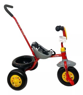 Foto 3 | Foto 3 | Triciclo Intantil Para Niños  Mickey Toy Mark Color Rojo Con Canasto Y Barra De Empuje