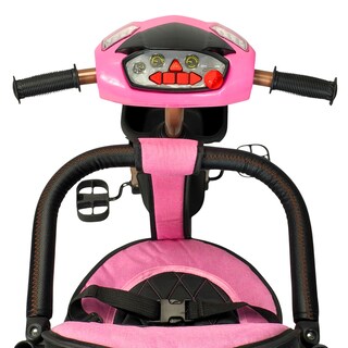 Foto 8 | Foto 8 | Triciclo Infantil Tipo Carriola Con Bastón Ajustable Luz Y Sonido - Rosa