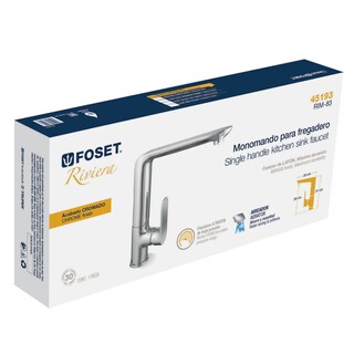 Foto 4 | Foto 4 | Monomando para Fregadero Foset Rim-83 color Dorado