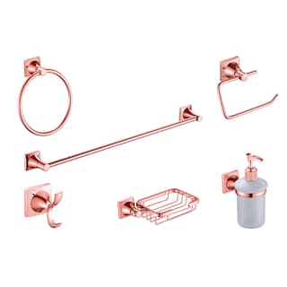Foto 1 | Foto 1 | Juego de Accesorios para Baño 6 Piezas CNX PSM065 color Oro Rosa