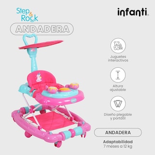 Foto 2 | Foto 2 | Andadera Infanti color Rosa para Bebé