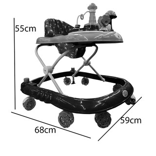 Foto 5 | Foto 5 | Andadera de Lujo Honguito Llanta de Gel Café