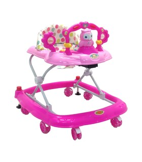 Foto 1 | Foto 1 | Andadera para Bebé TEK-207-ROSA color Rosa Plegable Musical Llantas Gel Búho