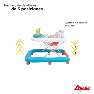 Foto 5 | Foto 5 | Andadera Caminadora D'bebé Jungle 2 en 1 Azul + Blanco