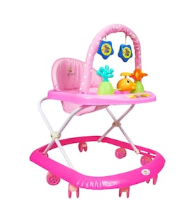 Foto 1 | Foto 1 | Andadera Para Bebe Plegable, Andador 8 Llantas De Gel Ballena - Rosa
