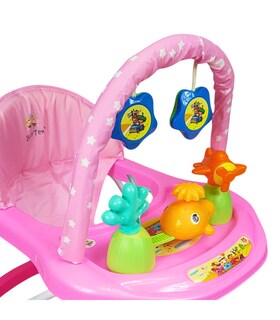 Foto 6 | Foto 6 | Andadera Para Bebe Plegable, Andador 8 Llantas De Gel Ballena - Rosa