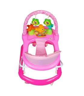 Foto 7 | Foto 7 | Andadera Para Bebe Plegable, Andador 8 Llantas De Gel Ballena - Rosa