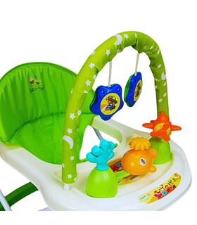 Foto 6 | Foto 6 | Andadera Para Bebe Plegable, Andador 8 Llantas De Gel Ballena - Verde