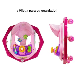 Foto 4 | Foto 4 | Andadera Para Bebe Musical, 8 Llantas De Gel, Acolchonada, Carrito - Rosa
