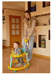 Foto 5 | Foto 5 | Infanti Andadera Para Bebe Con Paseador Y Juguetero Musical Azul Hasta 12 Kg