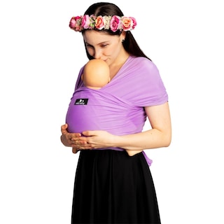 Foto 1 | Foto 1 | Fular Ergonómico Suave Bebé Y Recién Nacido Mãe Baby Portabebé (lila Malva) Hasta 10kg Hecho 100% En México
