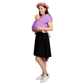 Foto 3 | Foto 3 | Fular Ergonómico Suave Bebé Y Recién Nacido Mãe Baby Portabebé (lila Malva) Hasta 10kg Hecho 100% En México
