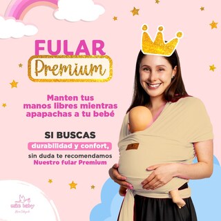 Foto 3 | Foto 3 | Fular para Bebé Mae Baby Algodón Premium Beige Fresco Hasta 10 kg