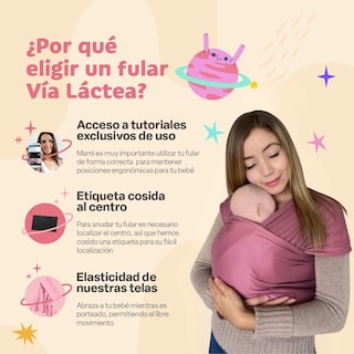 Foto 2 | Foto 2 | Fular Ergonómico Para Bebé Vía Lactea Múltiples Posiciones Y Amarre