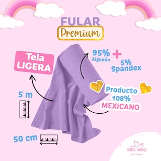 Foto 3 | Foto 3 | Fular para Bebé Mae Baby Algodón Premium Fresco Lila Hasta 10 kg