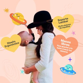 Foto 2 | Foto 2 | Fular Ergonómico Para Bebé Vía Lactea Múltiples Posiciones Y Amarre Transpirable