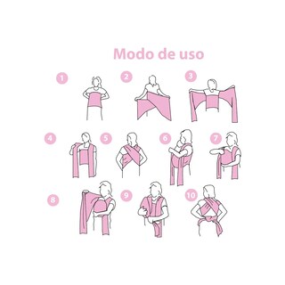 Foto 3 | Foto 3 | Rebozo Fular Bebé Eo Safe Imports Esi-21034 Negro