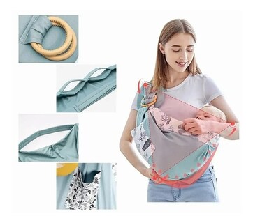 Foto 2 | Foto 2 | Mochila Portabebés Canguro Ergonómica Malubero color Verde