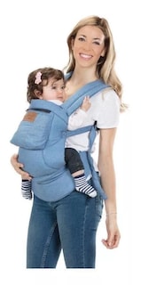 Foto 2 | Foto 2 | Canguro para Bebé EvenFlo Azul Natural Fit Tipo Mezclilla Suave