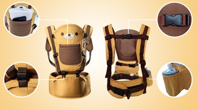 Foto 2 | Foto 2 | Cangurera Ergonómica para Bebés 5 Posiciones Ecobaby Original Osito