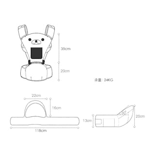 Foto 5 | Foto 5 | Cangurera Ergonómica para Bebés 5 Posiciones Ecobaby Original Osito