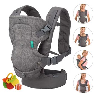 Foto 2 | Foto 2 | Canguro Para Bebé Portabebés Mochila Ergonomica 4 En 1 Gris