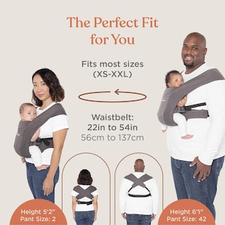 Foto 5 | Foto 5 | Portabebés Ergobaby Embrace Cozy Para Recién Nacidos, Color Gris Suave - Venta Internacional.