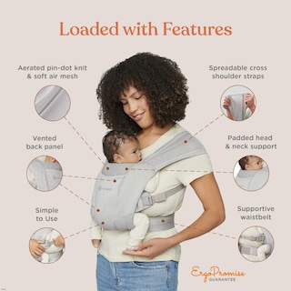 Foto 4 | Foto 4 | Portabebés Wrap Ergobaby Embrace Cozy Soft Air Mesh Gris - Venta Internacional.