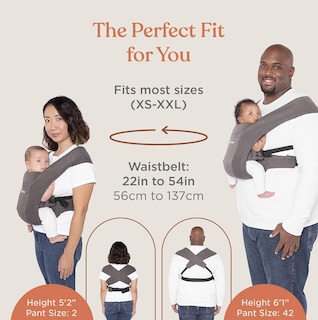 Foto 7 | Foto 7 | Portabebés Wrap Ergobaby Embrace Cozy Para Recién Nacidos De Punto - Venta Internacional.