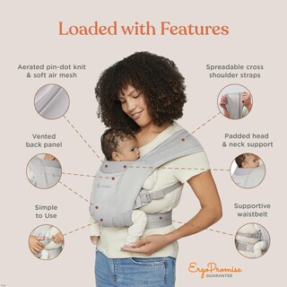 Foto 4 | Foto 4 | Portabebés Wrap Ergobaby Embrace Cozy Para Recién Nacidos, Color Negro Lavado - Venta Internacional.