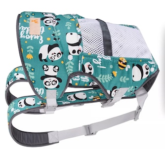 Foto 4 | Foto 4 | Cangurera Para Bebe Mochila Ergonomica Multifuncional Verde Diseño De Pandas