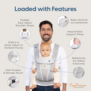 Foto 6 | Foto 6 | Portabebés Ergobaby Omni Breeze Para Recién Nacidos Y Niños Pequeños - Venta Internacional.