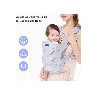 Foto 2 | Foto 2 | Cangurera Portabebes Mochila Ergonomica Multifuncional Eo Safe Imports Esi-18206 Gris