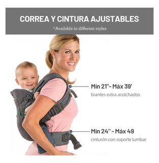 Foto 2 | Foto 2 | Canguro para Bebé Portabebés Mochila Ergonómica 4 en 1 Gris