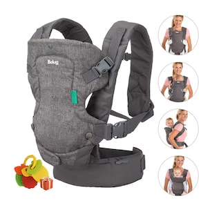 Foto 2 | Foto 2 | Canguro Para Bebé Belug, Portabebés Mochila Ergonómica 4 En 1 Gris