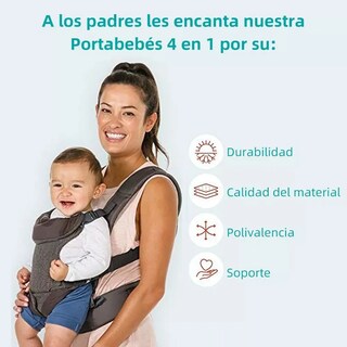 Foto 5 | Foto 5 | Cangurera Lab.g Infantino Color Gris Para Bebé