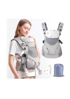 Foto 1 | Foto 1 | Mochila Portabebes Canguros Ergonomica Asient Color Gris