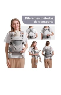 Foto 2 | Foto 2 | Mochila Portabebes Canguros Ergonomica Asient Color Gris