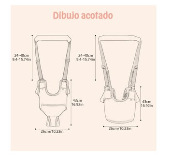 Foto 4 | Foto 4 | Arnés De Seguridad Para Caminar Respirable Bebes 8-24 Meses