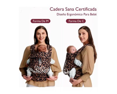 Foto 2 | Foto 2 | Portabebé Ergonómico Cangurera Leopardo