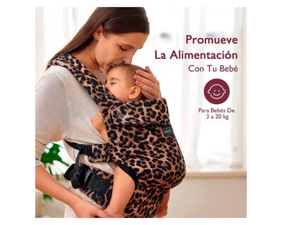 Foto 3 | Foto 3 | Portabebé Ergonómico Cangurera Leopardo