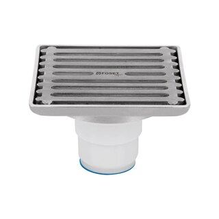 Foto 1 | Foto 1 | Resumidero Acero Inoxidable Foset RS-701 Diseño Cuadrado 4x4'' Línea Aqua