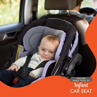 Foto 4 | Foto 4 | Asiento De Coche Para Bebé Baby Trend Secure Snap Tech Lavender Ice - Venta Internacional.