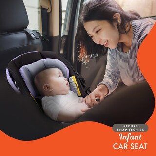 Foto 5 | Foto 5 | Asiento De Coche Para Bebé Baby Trend Secure Snap Tech Lavender Ice - Venta Internacional.