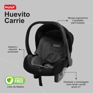 Foto 2 | Foto 2 | Autoasiento Portabebe Motek Carrie Grupo 0+ Homologado