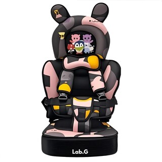 Foto 1 | Foto 1 | ''asiento De Coche Portátil Para Bebés Con Cojín Elevador Rosa Negro ''