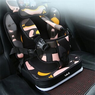 Foto 2 | Foto 2 | ''asiento De Coche Portátil Para Bebés Con Cojín Elevador Rosa Negro ''