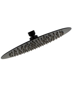 Foto 3 | Foto 3 | Regadera Redonda de 25 cm con Brazo y Chapetón Rubinett de Acero Inoxidable 304 Negro